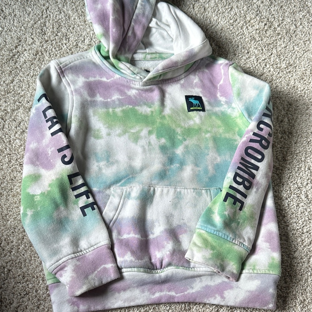 Abercrombie kids Tie-Dye Hoodie with Logo
